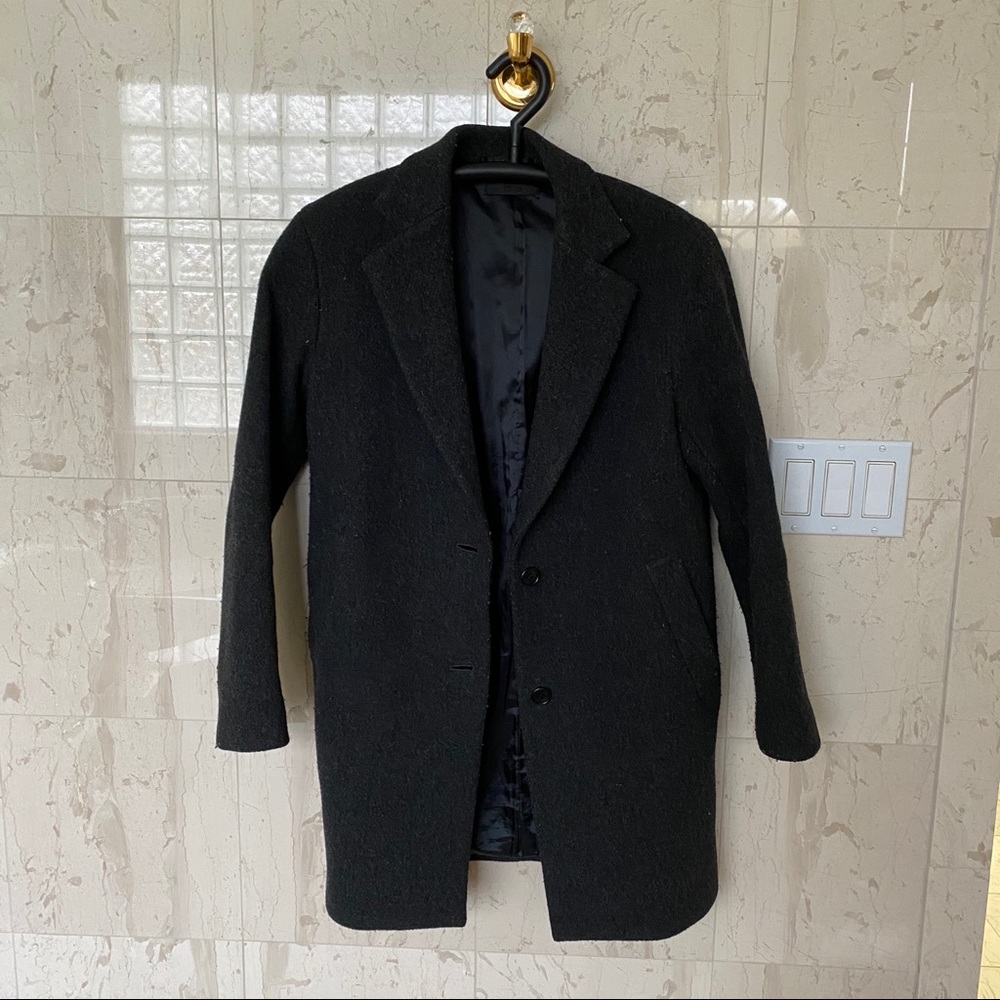 Grey Uniqlo long coat